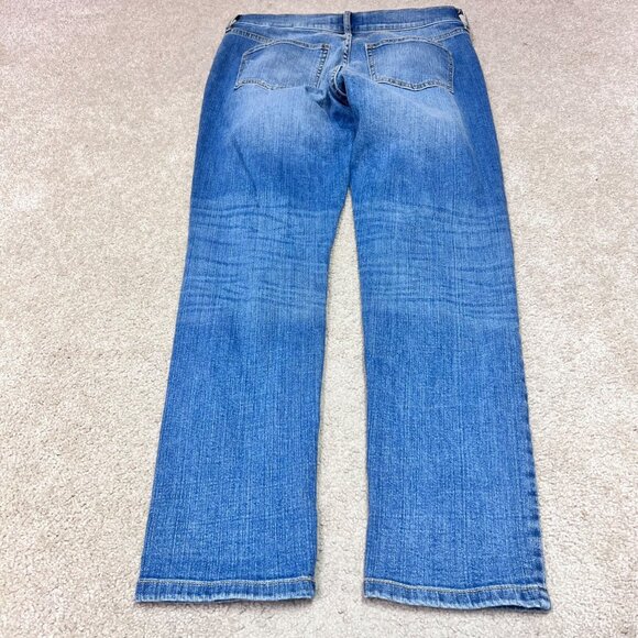 Banana Republic Girlfriend Jean Blue Pockets Size 4 Distressed - Picture 9 of 9